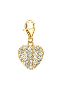 Rafaela Donata - Damen Charm aus 925/- Sterling Silber in Gelbgold mit Zirkonia - gelbgold