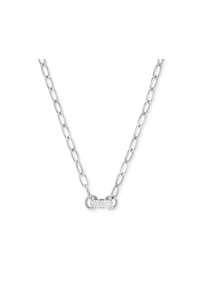 TOM TAILOR - Kette mit Anhänger für Damen, Edelstahl, Kristall - Silber