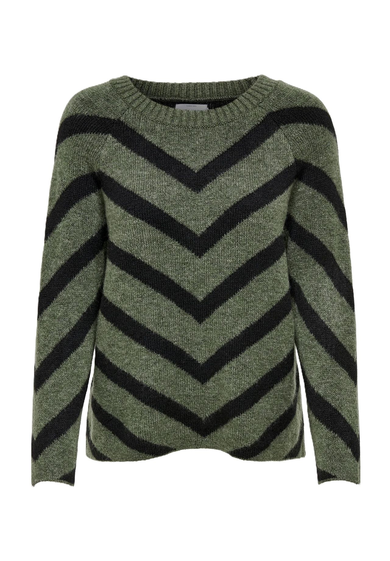 Only, Damen, Pullover, Zick-Zack Strickpullover, Braun, (XS) - Bild 7