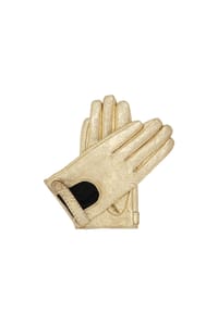 Kazar - Handschuhe aus goldfarbenem Leder mit dekorativen cut-outs - Gold