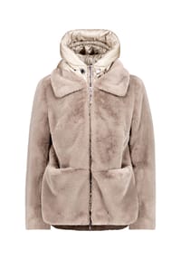 AMBER & JUNE - Jacke, Stehkragen, für Damen - 7334 DUSTY BROWN