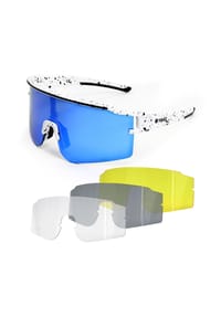 YEAZ - Sport-Sonnenbrille Weiß/Blau SUNTHRILL Set - schwarz / grün