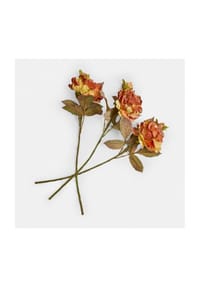 LOBERON - Kunstblume 3er Set Ambrayelle orange/grün - orange/grün