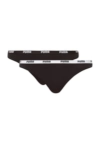 PUMA® - Slips, 2er-Pack, Logo-Bund, für Damen - 200 BLACK