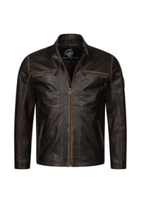 Rock Creek - Lederjacke Jacke - Dunkelbraun