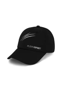 PLEIN SPORT - Baseball Cap PS Chrome - black/lightgold