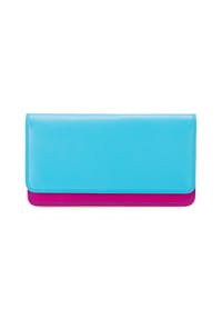 Mywalit - Medium Matinee Wallet Geldbörse Leder 17 cm - 4 BLACK PASE