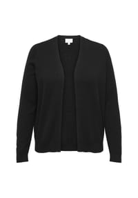 ONLY CARMAKOMA - Cardigan, Rippbündchen, für Damen - 177911 BLACK