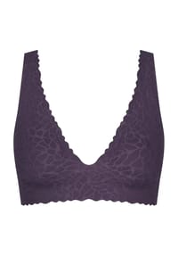 sloggi - Zero Feel Lace Bralette, bügellos, Spitze, uni, für Damen - BLUEBERRY