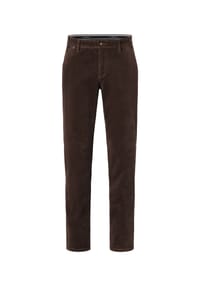 redpoint - Regular Fit Cordhose mit Stretch und elastischem Bund ODESSA - brown