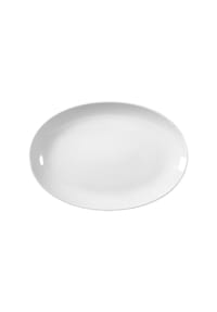 Seltmann Weiden Servierplatte "Rondo", oval, weiß, 35x24 cm - Rondo - weiß