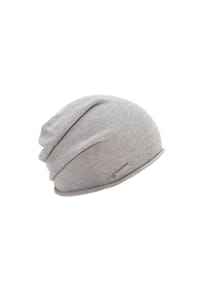 SEEBERGER - Beanie, Baumwolle, Rollkante, für Damen - 13 LIGHT GREY