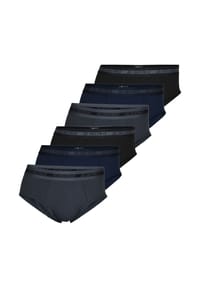 jbs - Midi Slip / Unterhose 6er Pack Bamboo - Blau / Grau / Schwarz