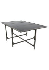 VCM. Gartentisch | Tisch aus Rattan | Maße ca. H. 74 x B. 170 x T. 110 cm | Gartentisch | Gartenmöbel – Raloso 170x110 - VCM Raloso - Braun