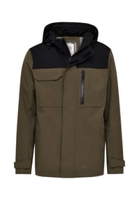 redpoint - Wasserdichte Outdoorjacke mit Kapuze Luke - black
