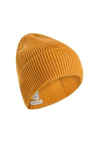 camel active - Beanie aus einem Baumwoll-Kaschmir Mix - Bernsteinrot