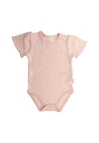 maximo® - BABY GIRL-Body, AOP Blumen Schulterverschluss - blassrosa-blümchen