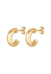 elli. - Ohrringe Creolen Ohrstecker Halbcreolen 925 Silber - Silber