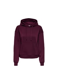 ONLY® - Damen Hoodie - ONLBEST HOOD SWEAT, Kapuze, Regular Fit, einfarbig - Dunkelbraun