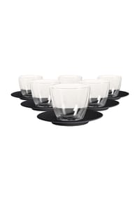 Villeroy & Boch Café au Lait-Set Manufacture Rock 250 ml 6er Set schwarz - MANUFACTURE ROCK - schwarz