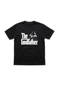 MERCHC•DE - T-Shirt, The Godfather, schwarz, für Herren - 00007 BLACK