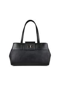 FURLA Amelia - Amelia Schultertasche L Leder 39 cm - nero