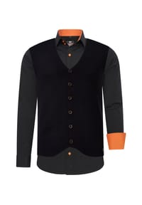 RUSTY NEAL® - Hemd mit Weste - Anthrazit