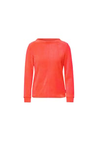 CECIL - Langarmshirt, Ziernähte, für Damen - 16309 JUICY ORANG