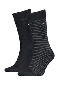 TOMMY HILFIGER - Classic Socken, 2er-Pack, Rippbündchen, für Herren - 043 LIGHT BLUE MELANGE