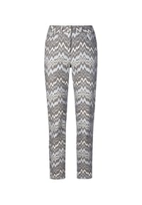 MADELEINE - Bedruckte 5-Pocket-Jeans - grau / multicolor
