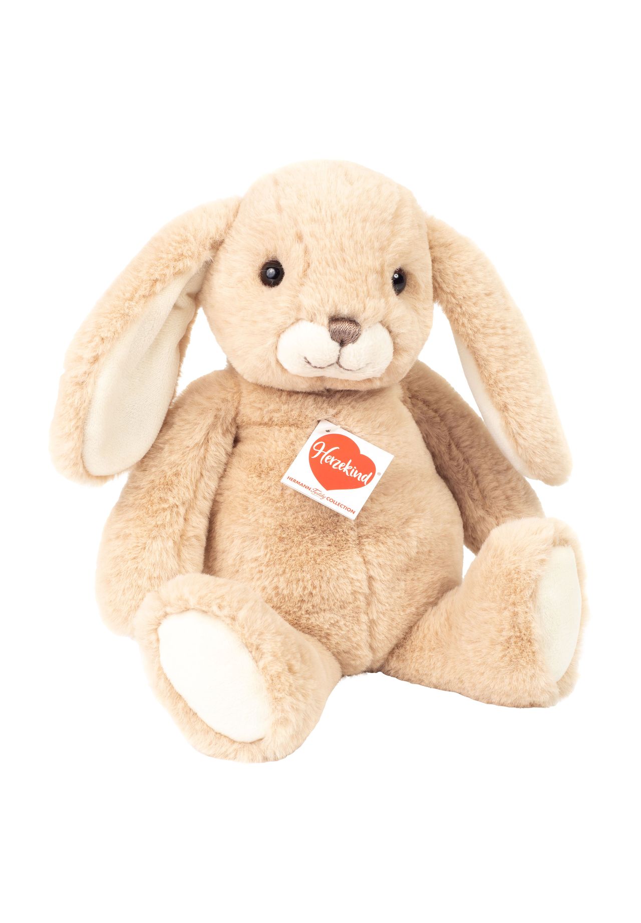 Teddy Hermann Herzekind Hase – 15 Cm, Weiß, Kuscheliges Plüschtier Mit Recyceltem Füllmaterial