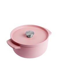 KitchenAid - Bräter mit Deckel, emailliertes Gusseisen - rosa