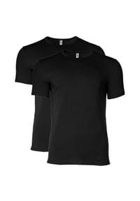 MOSCHINO® - Herren T-Shirt 2er Pack - Crew Neck, Rundhals, Stretch Cotton, uni - Grau