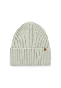 camel active - Strickmütze mit Logo - Grau