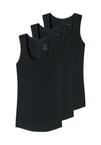 SCHIESSER - Unterhemd / Top 3er Pack Personal Fit - Creme / dunkelblau