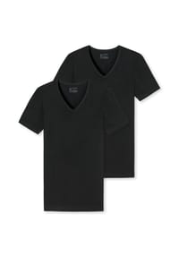 SCHIESSER - Herren T-Shirt 2er Pack - Serie "95/5", V-Ausschnitt, S-4XL - 100 WEISS