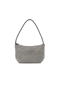 Kazar - Kleine Handtasche mit Silberzirkonen - Silber