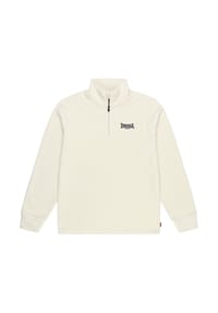 LONSDALE™ - Herren Sweatshirt mit Viertelreißverschluss normale Passform LOSTOCK - Beige/Black