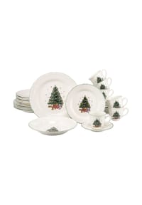 CreaTable - Tannenbaum - Kombiservice 30-tlg (Bunt) - Bunt