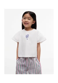 TOMMY HILFIGER - T-Shirt, Rundhals, für Kinder - YBR  WHITE