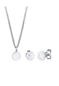 elli. - Schmuckset Elli Schmuckset Elli Schmuckset Kette Und Ohrringe Plättchen 925 Silber - Silber
