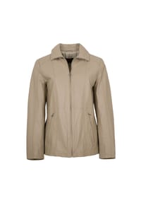 MADDOX - Damen Lederjacke Lammnappa taupe - taupe