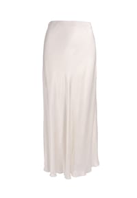 Seasons of April - Rock LILLY SATIN Damen Satin Midi Rock, One Size - Creme