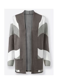 Witt - Strickjacke - anthrazit-steingrau-gemustert