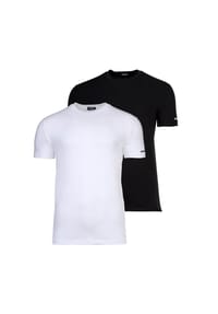 DSQUARED2 - Herren T-Shirts, 2er Pack, Rundhals - TWIN-PACK T-SHIRT, Cotton Stretch - Schwarz
