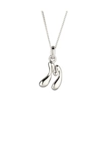 elli. - Halskette Melted Buchstabe M 925 Sterling Silber - Gold
