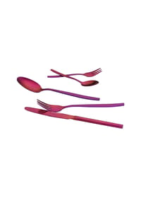 ECHTWERK® Tafelbesteck Positano 30-tlg - POSITANO - Rot|Lila