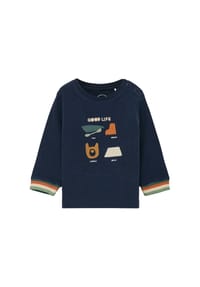 s.Oliver - Langarmshirt, Baumwolle, für Babys und Kleinkinder - 5952  BLUE