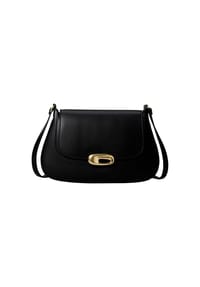 Calvin Klein - Umhängetasche, Kunstleder, für Damen - BLACK/ TUMBLED DEEP GOLD