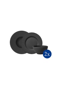 Villeroy & Boch Starter Set 6tlg. EC Manufacture Rock - Manufacture - schwarz